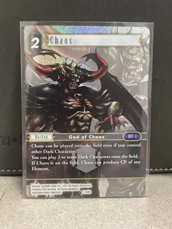 Final Fantasy Opus 1 Hero Foil Chaos 1-184H FF TCG Holo Card Trading Card Game - Image 1
