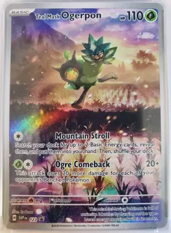 Scarlet & Violet Teal Mask Ogerpon 123 Black Star Promo Card Holo PSA 10 - Image 3