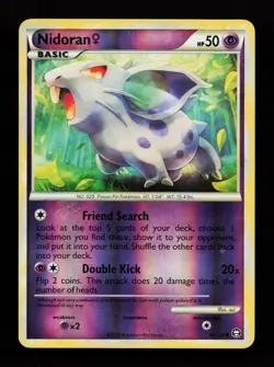 Nidoran F 69/102 Common Triumphant Reverse Holo Pokemon Card - Image 1