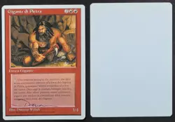 SIGNED MtG Magic D Willich Artist Proof _Italian 4E Fourth _ STONE GIANT _ 1/50! - Image 1