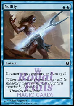 Nullify 4x FOIL BNG MTG Born of the Gods Common MINT blue - Image 1