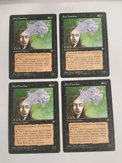 MTG Playset 4x Foul Familiar (Ice Age/Black/C) - BGM - Image 1