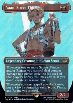 Vaan, Street Thief SURGE FOIL BORDERLESS Final Fantasy Magic MTG NM - Image 1