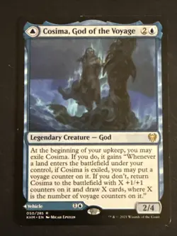 1x Cosima, God of the Voyage The Omenkeel (050) Kaldheim LP MTG Magic x1 MKE - Image 1