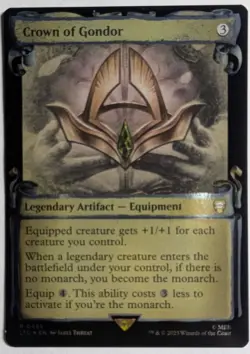 Crown of Gondor Showcase Scrolls FOIL x1 Commander: The Lord of the Rings MTG - Image 1