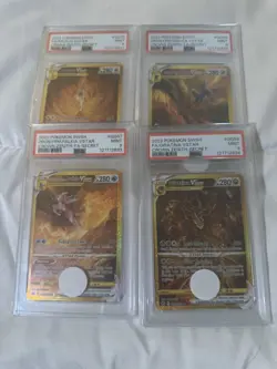 Pokemon Crown Zenith Gold VStar Set of 4 Arceus Giratina Dialga Palkia PSA 9 - Image 1