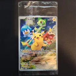 Pikachu SVP027 Holo Promo SEALED - SVP Black Star Promos - Pokemon TCG - NM - Image 1