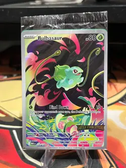 Bulbasaur 133/132 Pokemon Mega Evolution Box Topper Stamped Promo SEALED - Image 1