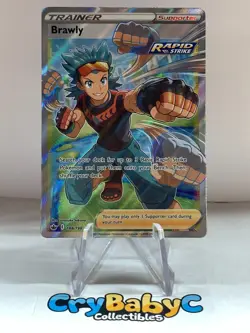 Pokemon Brawly 188/198 Chilling Reign Sword & Shield FULL ART TRAINER - Image 1