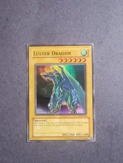 Yu-Gi-Oh Luster Dragon LOD-050 Unlimited Super Rare HP Condition #2 - Image 1