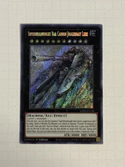Yugioh Superdreadnought Rail Cannon Juggernaut Liebe LDS2-EN124 Secret 1st Ed NM - Image 1
