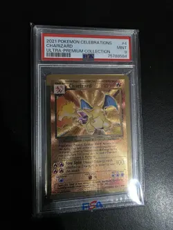 PSA 9 Charizard (Celebrations Metal Card) 004/102 - Image 1