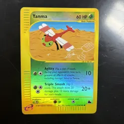 Pokemon Card Yanma 116/144 Skyridge Reverse Holo WOTC NM and Sunkern! - Image 2