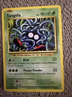 Tangela 8/108 Common Evolutions XY Pokemon Card 2016 - Image 1