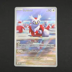 Pokemon TCG Card Delibird 152/132 Mega Evolution Illustration Rare - NM - Image 1