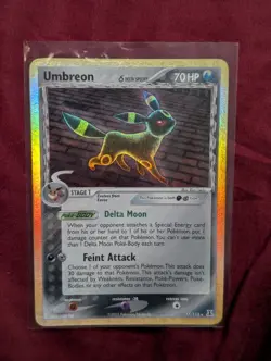 Pokemon TCG Umbreon 17/113 EX Delta Species 2005 Reverse Holo Rare Card - Image 1