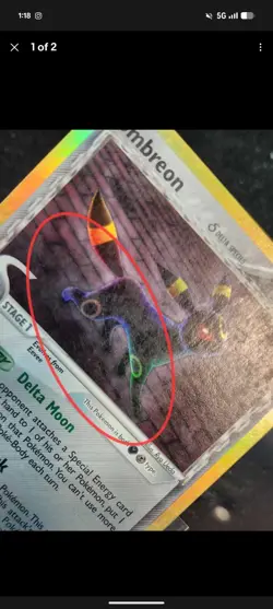 Pokemon TCG Umbreon 17/113 EX Delta Species 2005 Reverse Holo Rare Card - Image 3