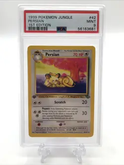 Pokemon Persian Jungle 1st Edition PSA 9 Graded Trading Card - Image 1