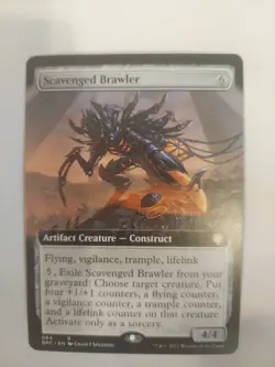 Scavenged Brawler (Extended Art) Commander: the Brothers' War Regular - Image 1