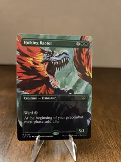 Hulking Raptor (Borderless) The Lost Caverns of Ixalan Regular - Image 1