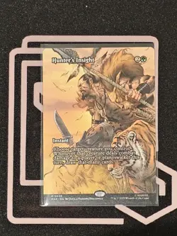 MTG Hunter's Insight (Borderless) NON FOIL Spider Man MYTHIC - Image 1