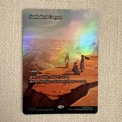 Sunbaked Canyon Borderless Foil M0058 MTG Avatar TLE NM - Image 1