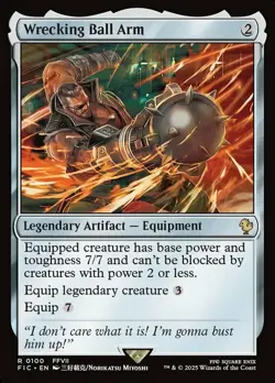 Wrecking Ball Arm Light Play, English Magic the Gathering MTG Commander: Final F - Image 1