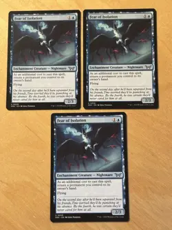 Magic the Gathering MTG 1x Fear of Isolation Duskmourn House of Horror NM - Image 1