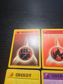 LP/MP Pokemon Base Set Complete Energy Card Lightning Fire Water Psychic 101/102 - Image 3