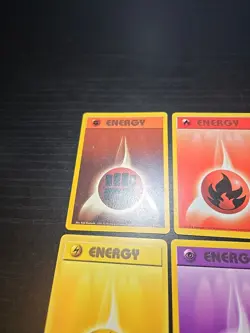 LP/MP Pokemon Base Set Complete Energy Card Lightning Fire Water Psychic 101/102 - Image 4
