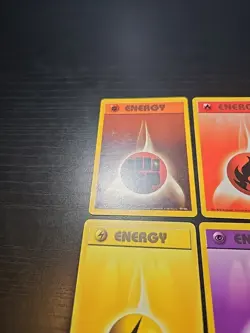 LP/MP Pokemon Base Set Complete Energy Card Lightning Fire Water Psychic 101/102 - Image 5