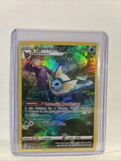 2022 Pokemon SWSH Brilliant Stars Vaporeon Trainer Gallery Holo #TG02/TG30 - Image 1
