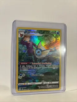 2022 Pokemon SWSH Brilliant Stars Vaporeon Trainer Gallery Holo #TG02/TG30 - Image 4