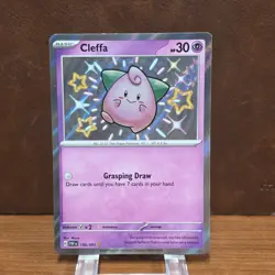 Pokemon TCG Cleffa Scarlet & Violet: Paldean Fates 150/091 Holo Shiny Rare - Image 1