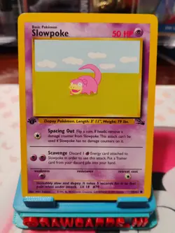 Slowpoke Fossil Pokemon TCG 1st First Edition Common Card #55/62 - Image 2