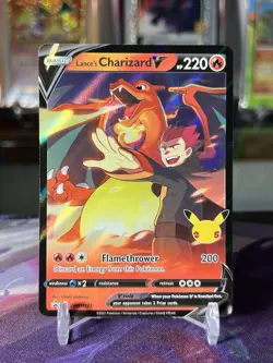 Lance's Charizard V SWSH133 Pokemon TCG Black Star Promo Celebrations - NM - Image 1