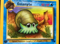 Pokemon 1st Edition Omanyte 52/62, Fossil Set. Excellent Condition. - Image 2