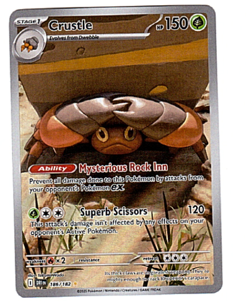 Pokemon Crustle 186/182 Sv10: Destined Rivals Illustration Rare Holo - Image 1