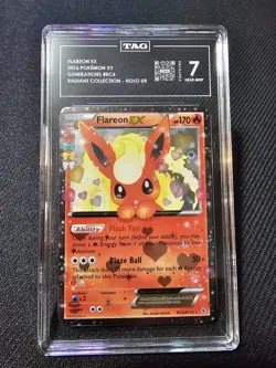 Flareon EX Pokemon XY Generations Radiant Collection RC6/RC32 Near Mint TAG 7 - Image 1