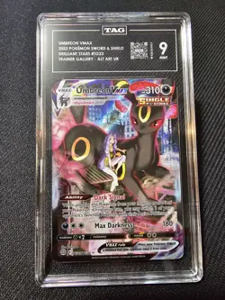 Umbreon VMAX Pokemon Brilliant Stars Alternate Art Ultra Rare TG23 Mint TAG 9 - Image 1