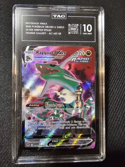 Rayquaza VMAX Pokemon Silver Tempest Alt Art Ultra Rare TG20 Gem Mint TAG 10 - Image 1