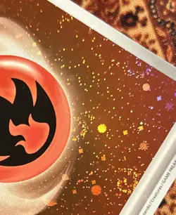 Pokemon 151 Holo Fire Energy 6 Swirls Galaxy Cosmo Foil 6 Clear Swirls Rare - Image 3