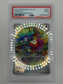 2023 Pokemon Paldea Evolved Fuecoco Illustration Rare #201 PSA 9 MINT 201/193 - Image 1