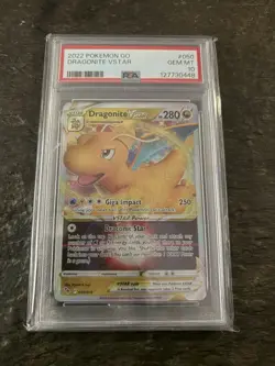 🐉 2022 Pokemon Go #050 Dragonite Vstar - PSA 10 🐉 - Image 1