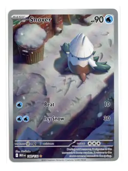 Snover 140/132 Illustration Rare Holo ME01: Mega Evolution Pokemon TCG NM - Image 1