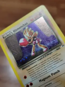 MP Rocket's Hitmonchan 011/132 Gym Heroes Holo Rare Pokemon - Image 2