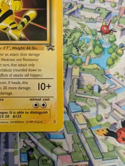 Electabuzz #2 The First Movie Black Star Promo MP Vintage WOTC - Pokemon TCG - Image 5