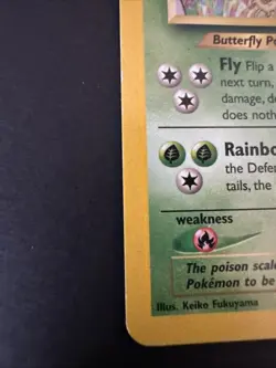 Butterfree 9/18 Pokemon TCG 2001 Southern Islands Promo - Image 2