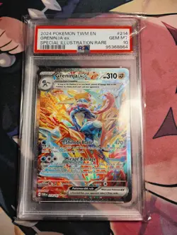 Pokemon Greninja EX 214/167 Twilight Masquerade Special Illustration PSA 10 - Image 3
