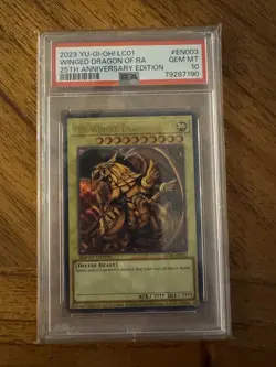 2023 Yugioh LC01-EN003 The Winged Dragon of Ra Ultra Limited PSA 10 Gem Mint - Image 2